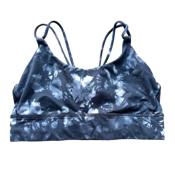Lululemon Tie Dye Sports Bra in Blue/white. - Picture 1 of 2